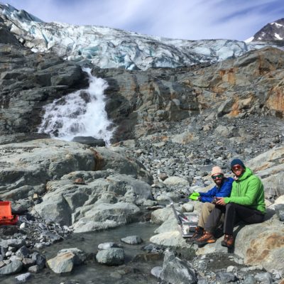 Under the snout of Midtbreen glacier, Lyngen peninsular, Norway (Martina Schön)