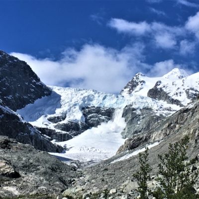 Early summer snow “unloading” Mont Miné glacier, Switzerland (Martina Schön)